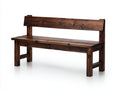 Banc de jardin - bois - 167x48x84 cm - bois brun foncé - rustique