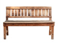 Banc de jardin - bois - 162x50x88 cm - bois naturel-brun - rustique