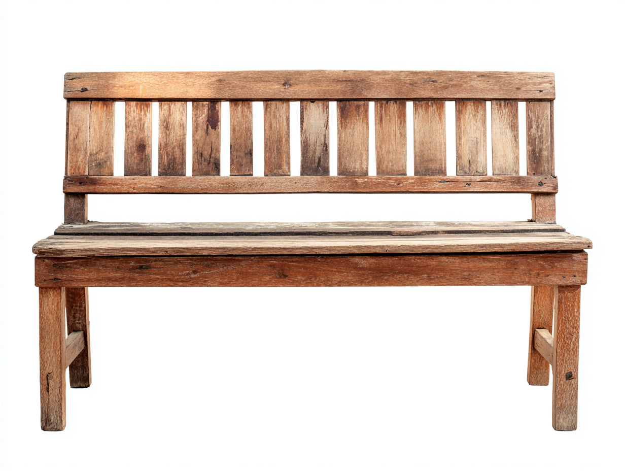 Banc de jardin - bois - 162x50x88 cm - bois naturel-brun - rustique
