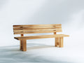 Banc de jardin - bois - 172x46x86 cm - bois clair - rustique